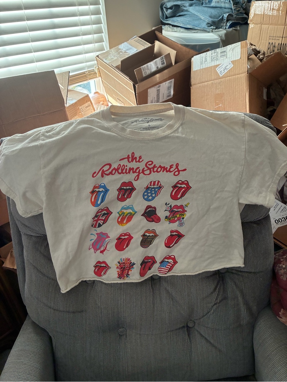Official Rolling Stones Belly Shirt Women’s Small
